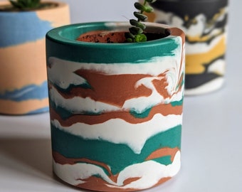 Colourful Abstract Plant Pots