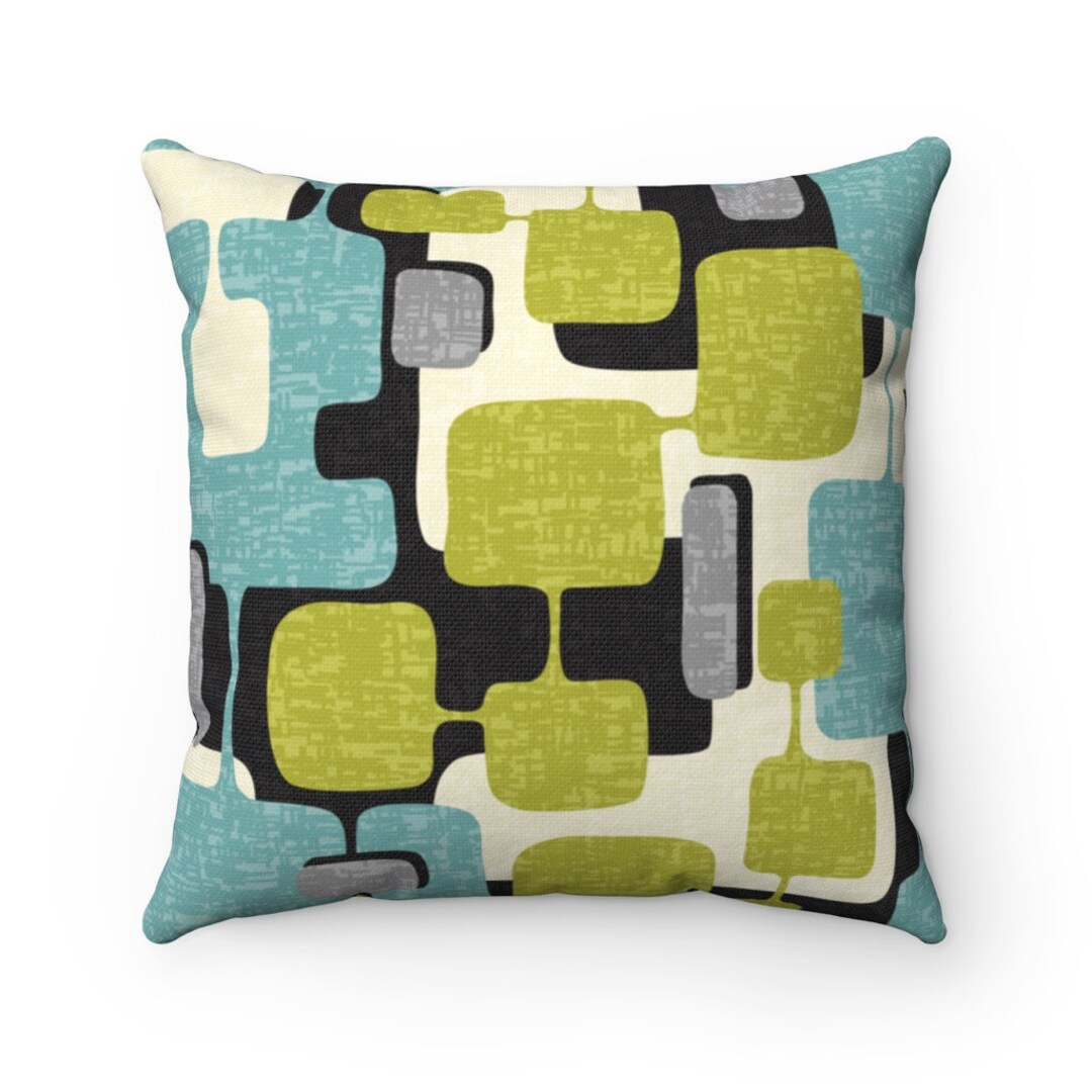 Mid Century Modern Pillow MCM Pillow Retro Pillow 1960s Etsy