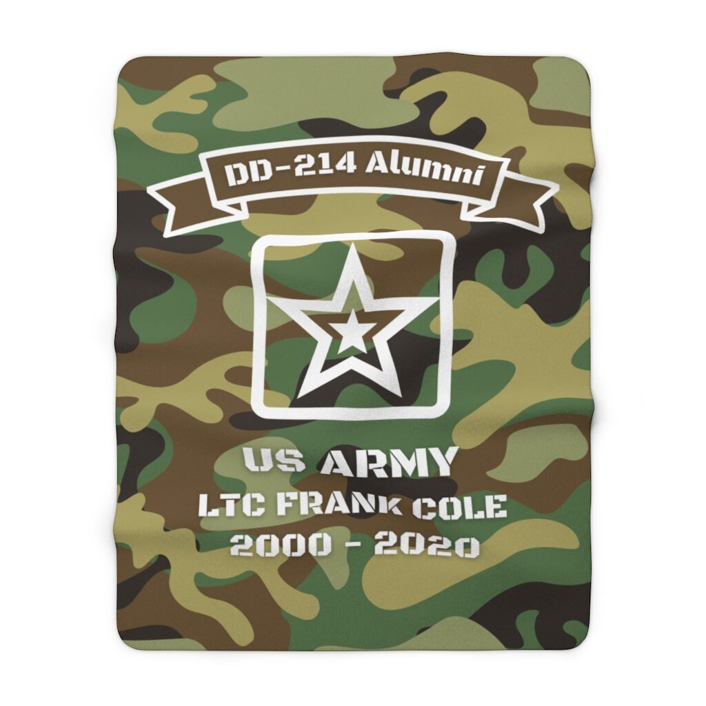 DD214 Alumni Blanket PERSONALIZED Army Blanket US Army Etsy