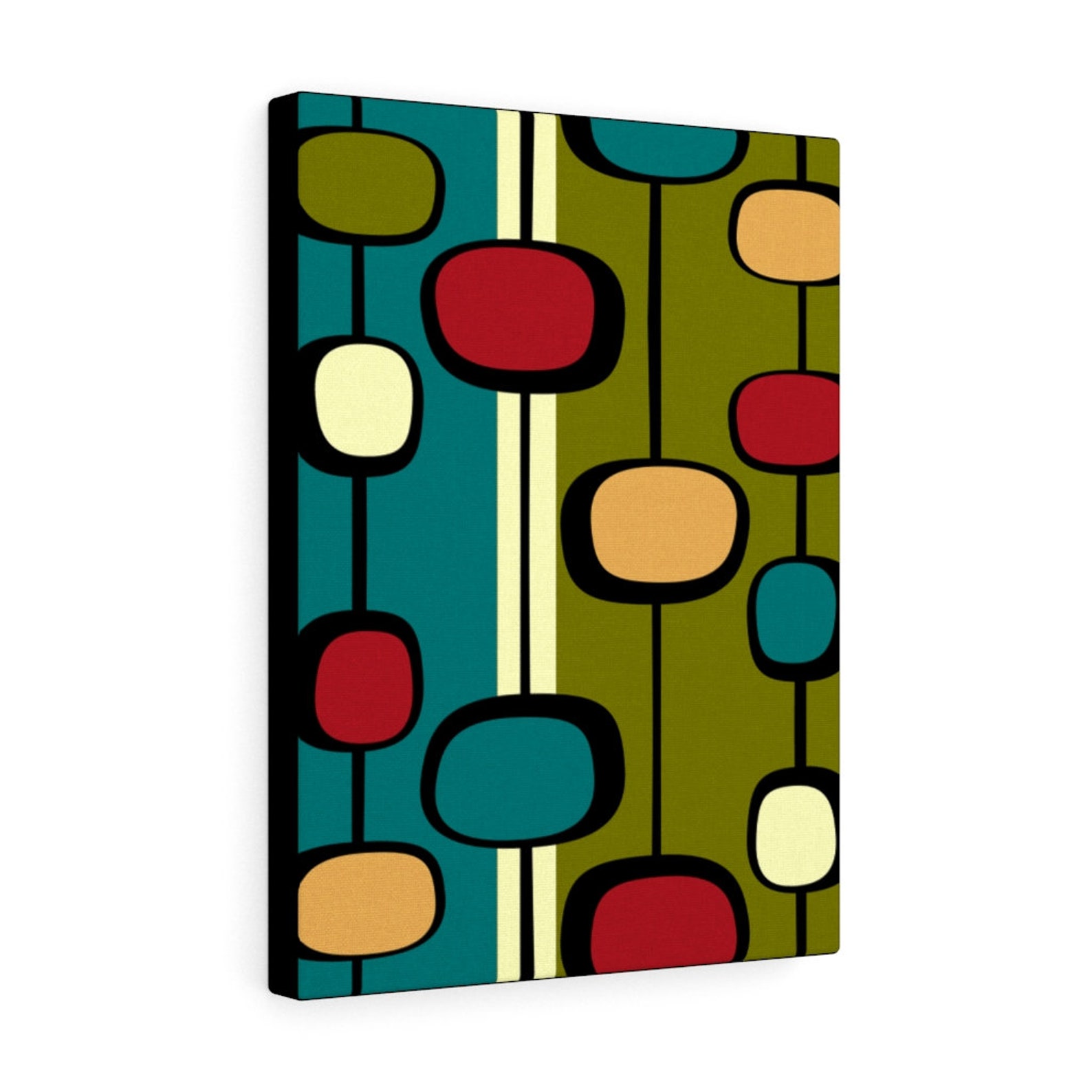 Retro Apartment Decor 1960s Wall Art MCM Wall Art Mid Etsy