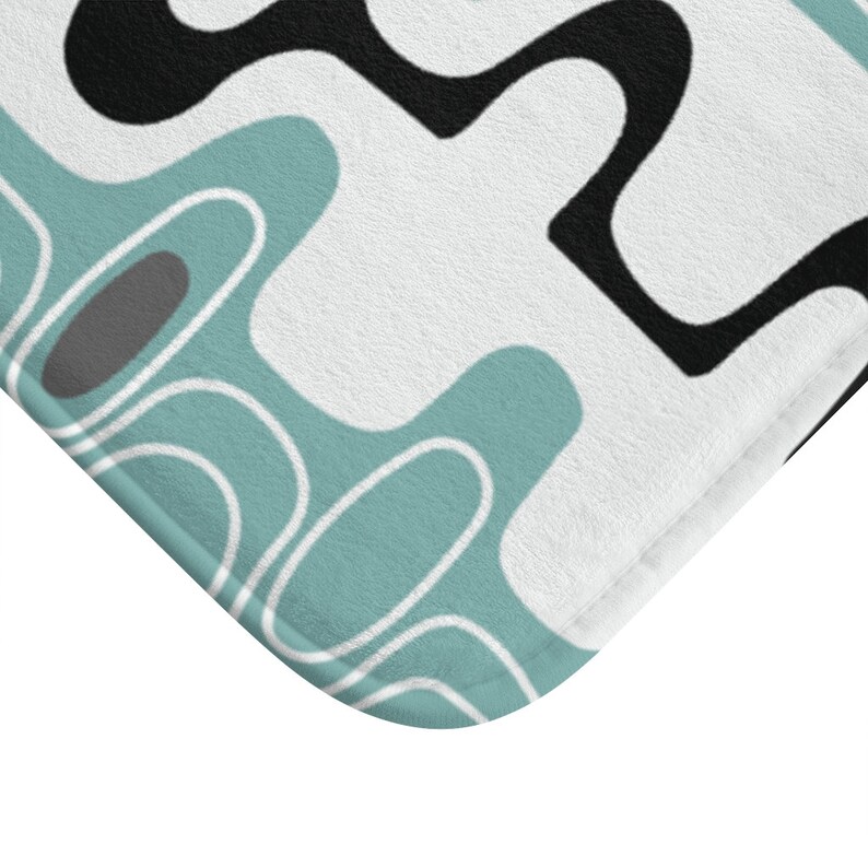 Mid Century Modern Bath Mat Retro Bath Mat 1950s Bathroom Etsy