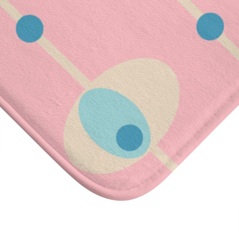 Mid Century Modern Bath Mat Retro Bath Mat 1950s Bathroom Etsy