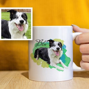 Custom Pet Mug - Personalised - Christmas Pet Gift - Secret Santa Gift. Personalised Dog Mug