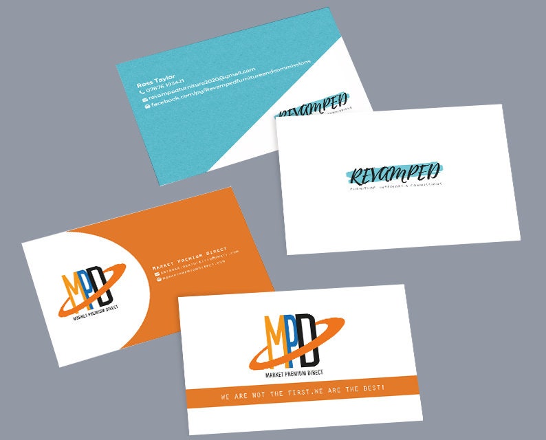 Custom Business Cards for Your Company Double Sided Etsy UK