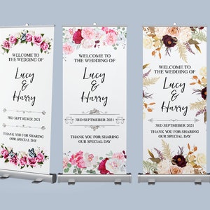Personalisiertes Banner mit Name und Datum | Hochzeitsgirlande
