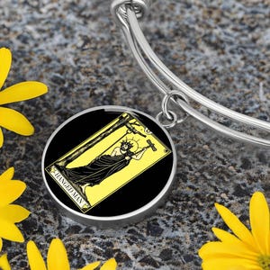 18k Gold Plated The Hanged Man Tarot Bracelet, Tarot Card Bracelet, Gold Tarot Jewelry, Tarot Accessories, Custom Bracelet, Witchy Bracelet