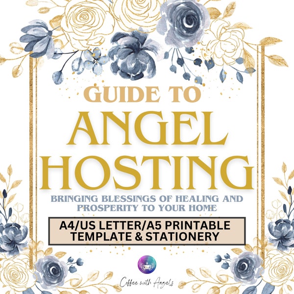 Guide To Angel Hosting Printable Template Bring Blessings To Home Guardian Angel Gifts Printable Activity Printable Stationery Archangels
