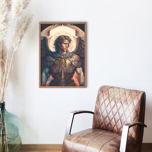 archangel print archangel michael jpg archangel image digital angel printable archangel image digital angel wall art archangel printable luxury wall art print aesthetic mystical home art fantasy art steampunk digital art nouveau digital