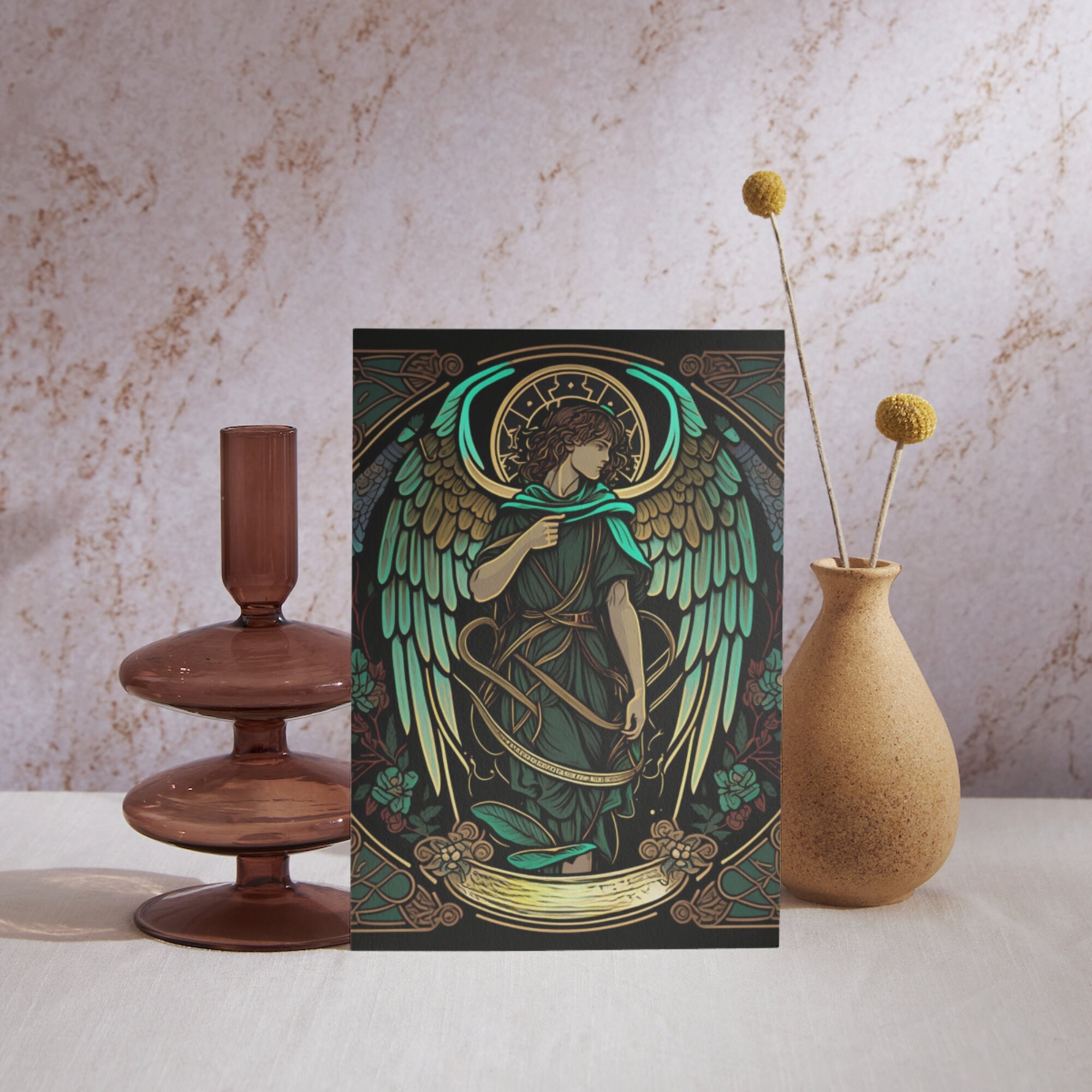 Archangel Raphael Printable Angel Wall Art in 4 Sizes and Phone ...