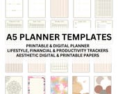 Ultimate A5 Digital Printable Planner | Financial, Budget & Goal Setting Organizer | A5 Planner Printables | PDF File Download
