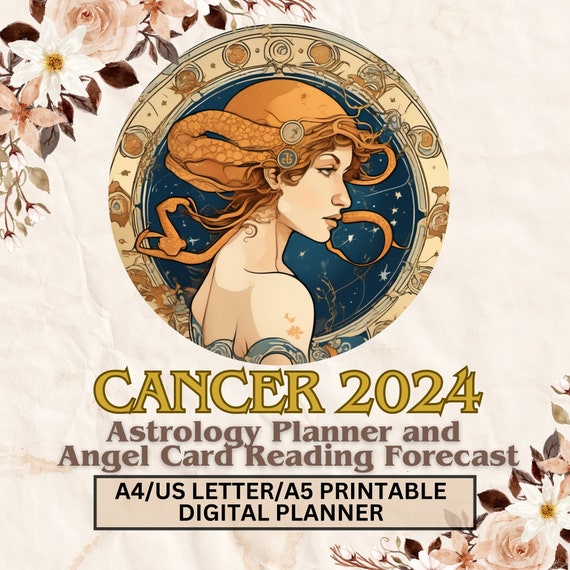 Agenda astrologique Cancer 2024 et lecture de cartes des anges