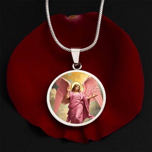 archangel ariel necklace art deco art nouveau angel art graphic pendant necklace silver necklace 18k gold plated necklace gold angel necklace angel charm guardian angel gift spiritual jewelry archangel ariel pendant necklace divine feminine