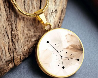 Customized Cancer Zodiac Constellation Necklace, Personalized Zodiac Necklace, Astrological Jewelry, Cancer Gift, Cancer Jewelry, Star Sign