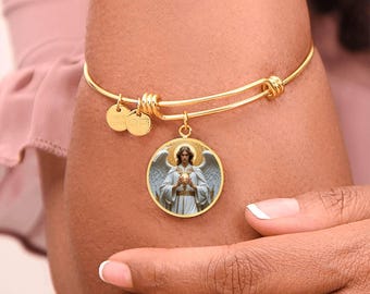 Archangel Gabriel Bracelet Guardian Angel Jewelry Archangel Pendant Angel Art Guardian Angel Gift Spiritual Jewelry - Divine Masculine