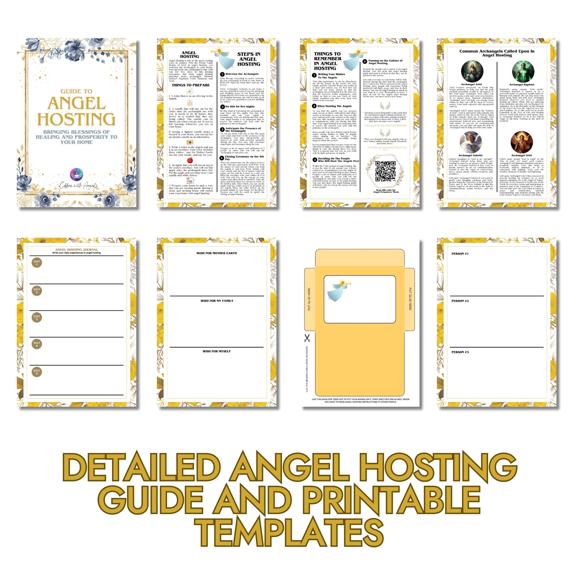 Guide to Angel Hosting Printable Template Bring Blessings to Home ...