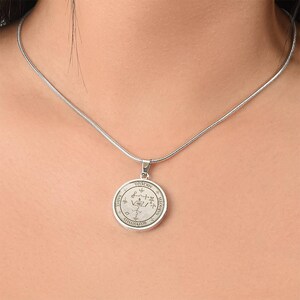 18k Gold Plated Archangel Michael Sigil Necklace Guardian Angel Necklace Archangel Sigil Protection Sigil Archangel Pendant Angel Sigils image 12