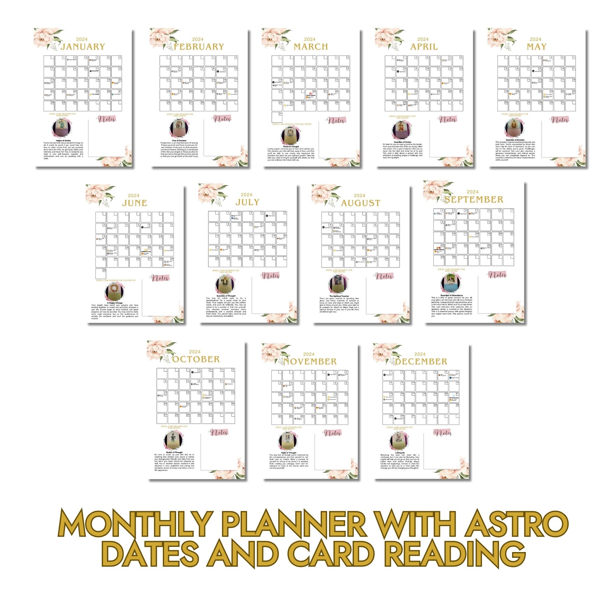 Taurus 2024 Astrology Calendar - Il Fullxfull.5627345624 F7nt