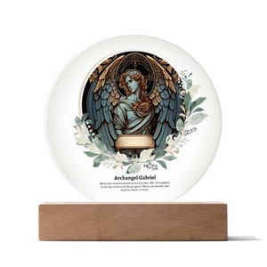 Archangel Gabriel Acrylic Plaque Home Decor Gift Home Accents Apartment Decor Angelic Blessings Archangel Sigil Guardian Angel Gift