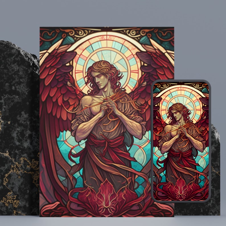archangel print archangel uriel jpg archangel image digital angel printable archangel uriel image digital angel wall art archangel printable mobile wallpaper lockscreen wallpaper phone wallpaper luxury wall art art print aesthetic
