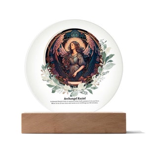 Archangel Raziel Guardian Angel Plaque Home Decor Office Decor Acrylic Plaque Office Plaque Home Decor Gift Home Accents