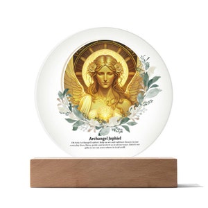 Archangel Jophiel Guardian Angel Plaque Home Decor Office Decor Acrylic Plaque Office Plaque Home Decor Gift Home Accents