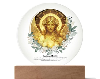 Archangel Jophiel Guardian Angel Plaque Home Decor Office Decor Acrylic Plaque Office Plaque Home Decor Gift Home Accents