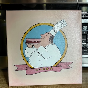 Ratatouille Gusteau, Chef, cooking painting kitchen baking , art, artwork, 5 star baker