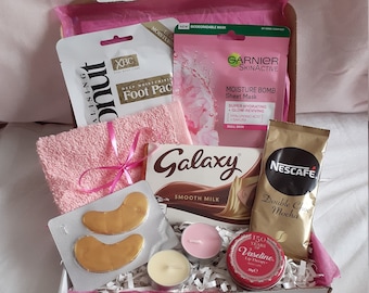 Ladies Pink Letterbox Gift Hamper | Mother's Day Gift | Treat Box | Pick Me Up | Self-Care | Birthday | Thank You - Gift For Her