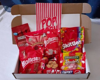 Sweet Movie Night Kit | Gift Hamper | Treat Box | Letterbox Gift | Date Night | Lockdown Treat - Gift For Her/Him