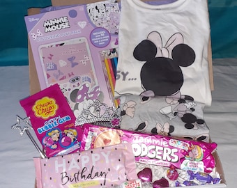 Disney Minnie Mouse Gift Hamper | Treat Box | Letterbox Gift | Activity Pack | Girls Gift Set - Gift For Her: Daughter/Sister/Niece/Friend