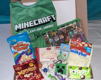 Kids Minecraft Birthday Gift Hamper | Letterbox Gift | Treat Box | Hug In A Box | Gift Set For Boys - Son, Brother, Nephew, Grandson