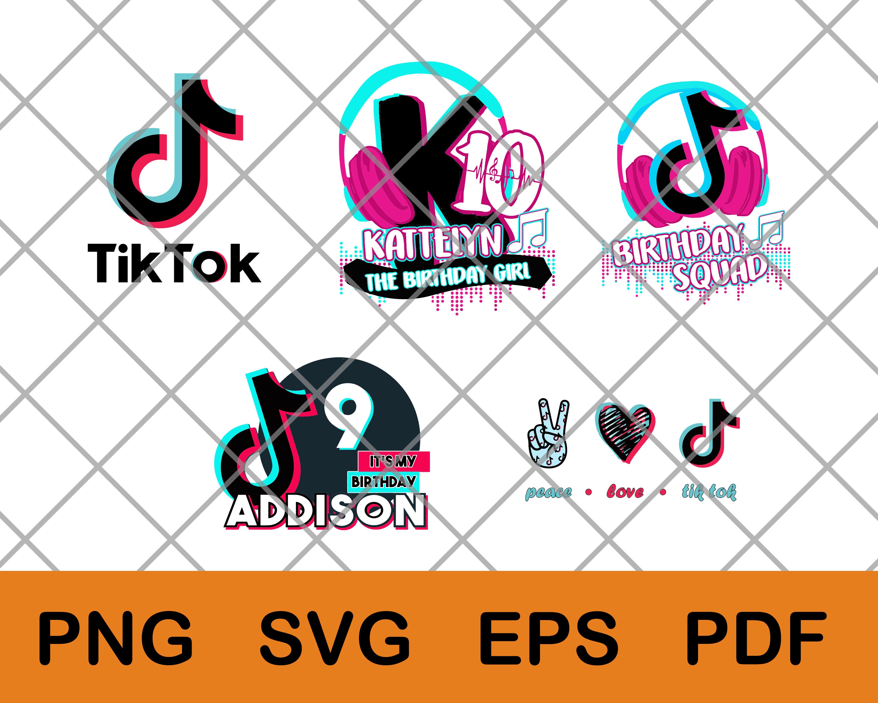 Download Tiktok layering SVG bundle digital download 5 designs ...