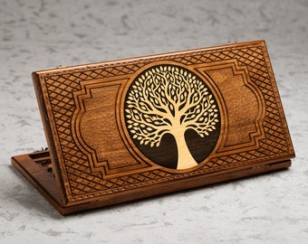 Backgammon Tree Wooden Set