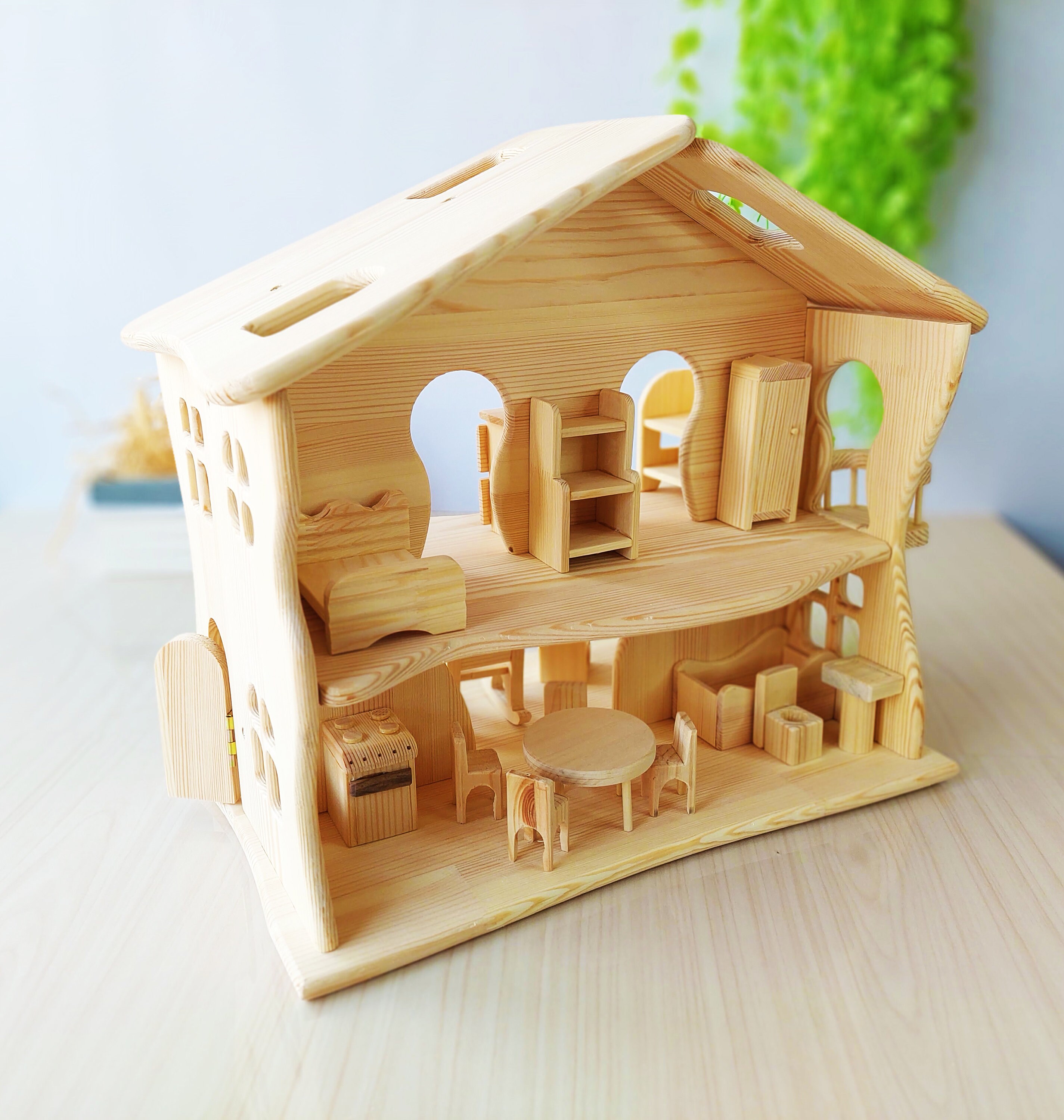 Double Sided Real Wood Handmade Diy Dollhouse Kit Wooden Toys Etsy 日本 Double Sided Real Wood Handmade Diy Dollhouse Kit Wooden Toys Etsy 日本