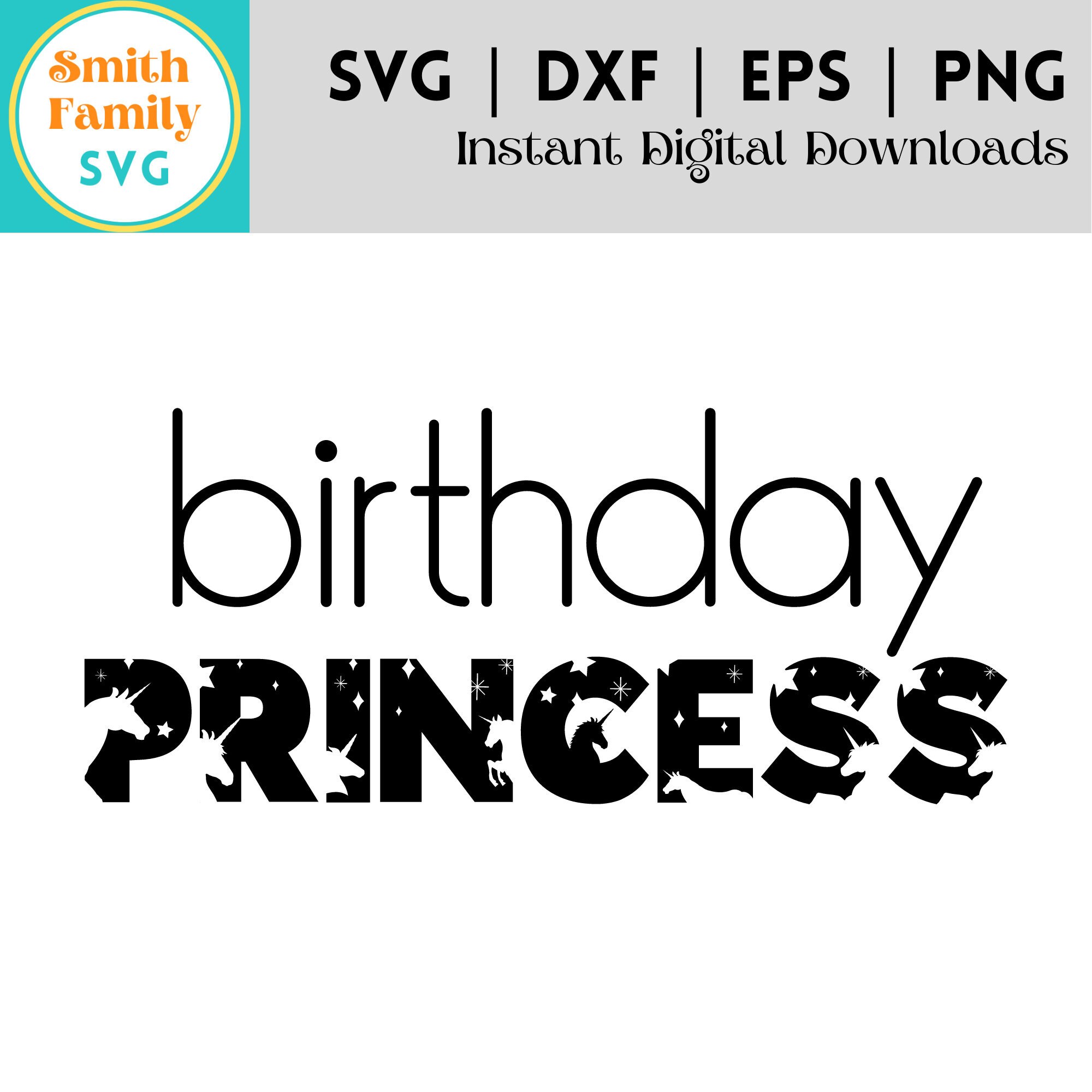 Free Free 348 Unicorn Birthday Princess Svg SVG PNG EPS DXF File