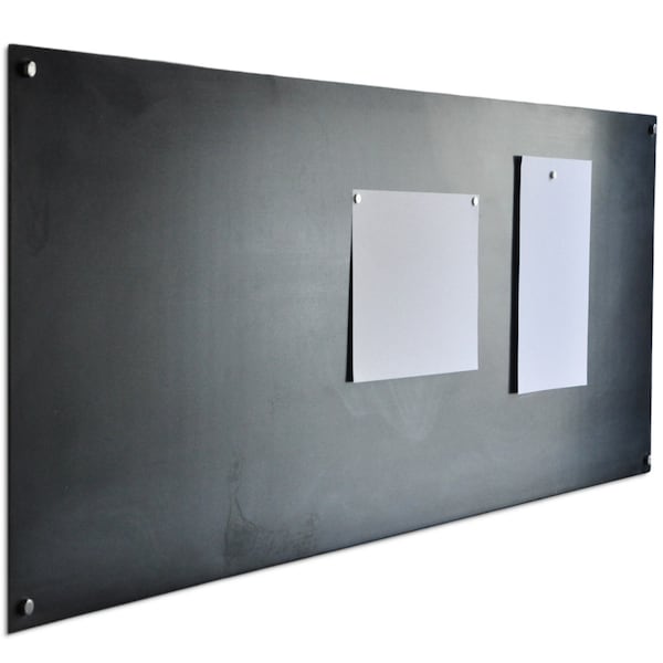 Design magnetic wall made of black steel