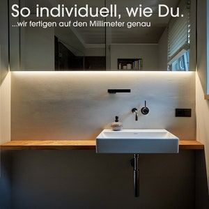 Wall shelf made of solid oak 4 cm | Handmade | Shelf board | Floating shelf board | Board | Kitchen shelf | Custom dimensions image 2