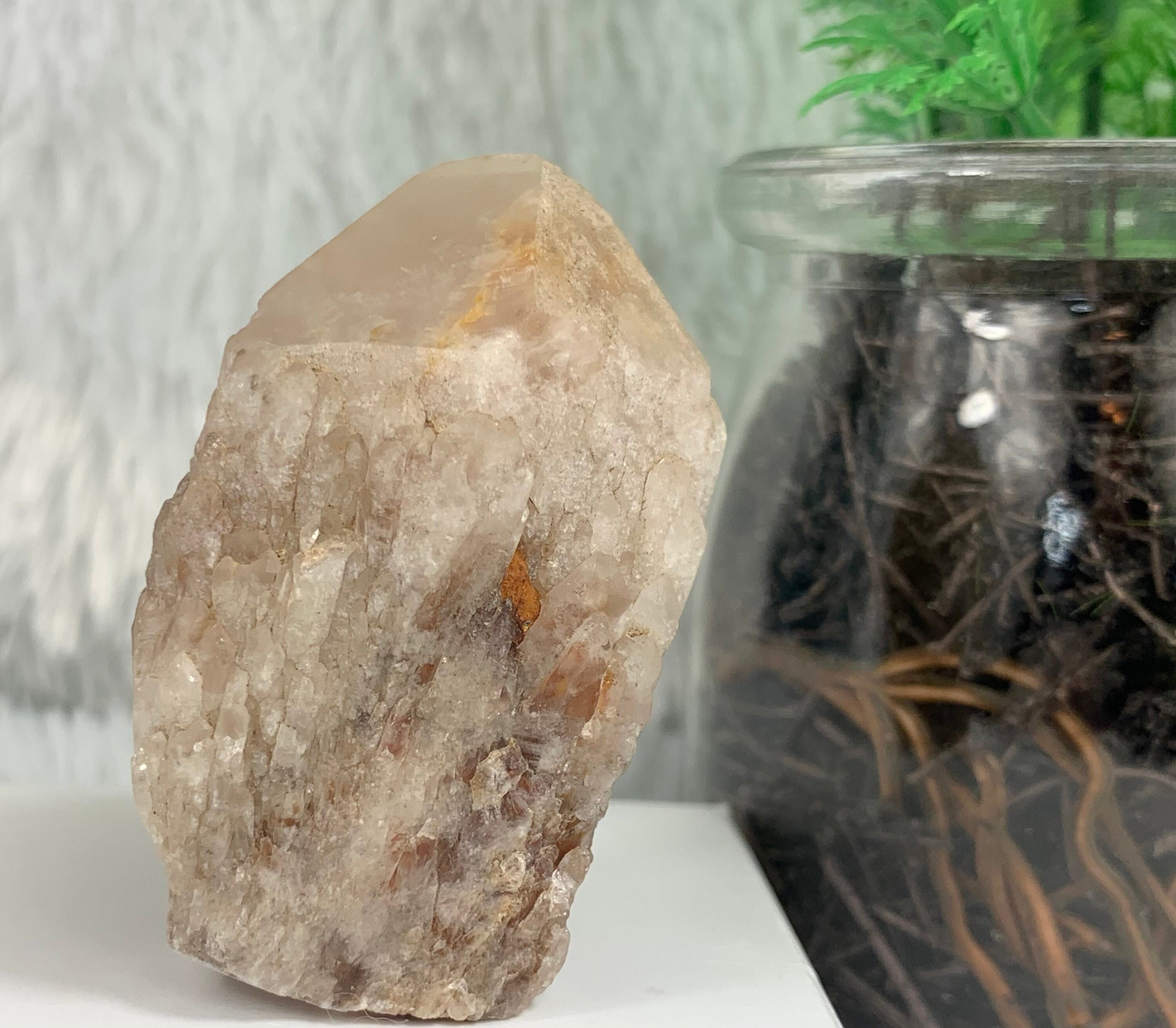 Candle Quartz Celestial Quartz Natural Candle Quartz Etsy