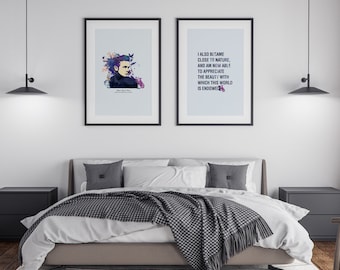 James Dean Art, Set di 2 stampe, MovieWallart, Poster di James Dean, Citazioni retrò e ispirazioni, Citazioni di consapevolezza, Arredamento domestico, Citazioni di Buddha,