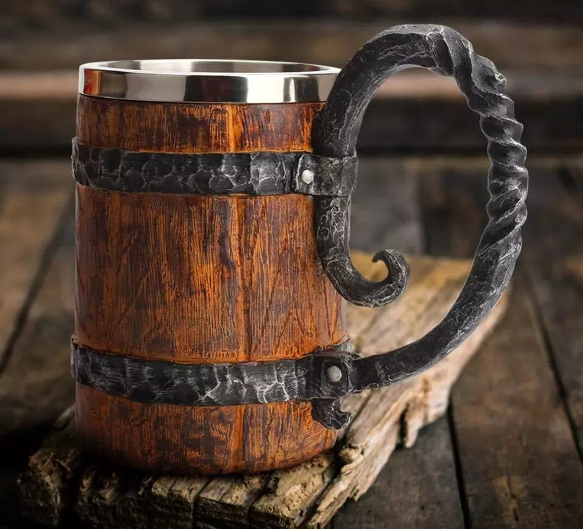 Handmade Viking Mug Scandinavian Gift Mug Retro Design Etsy