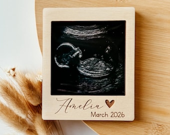 Polaroid Rahmen Ultraschallbild /  USG frame / Du wirst Papa / Baby verkünden / Ihr werdet Oma und Opa / Du wirst Oma