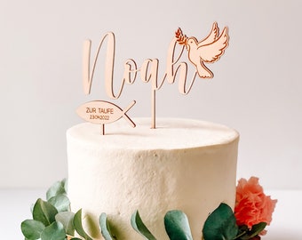Cake Topper Kommunion I zur Taufe I Konfirmation I Glaube I Caketopper Nombre I Kuchentopper