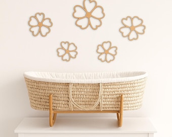 Daisy flowers wall decoration, Wooden flowers, nursery wooden, wall script, wooden wall decoration, Kinderzimmer Dekoration,