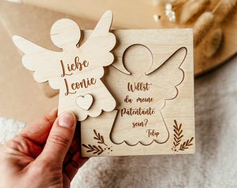 Willst du meine Patentante sein I Willst du mein Patenonkel sein I Patenonkel fragen personalisiert mit Name I I for the godmother
