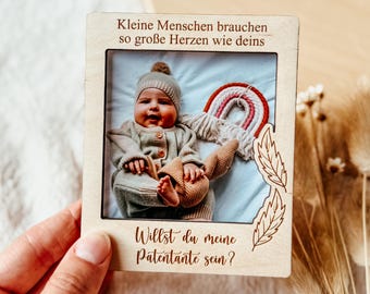 Willst du meine Patentante sein I Willst du mein Patenonkel sein /Patenonkel fragen personalisiert / Pateneltern / magnetic frame