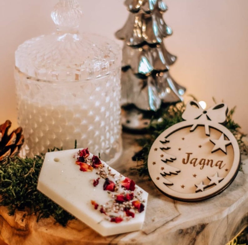 Personalisierte Weihnachtskugeln Aus Holz / Weihnachtskugel Etsy