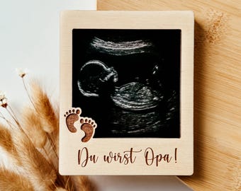 Polaroid Rahmen Ultraschallbild /  USG frame / Personalisierter Ultraschallrahmen / Baby verkünden / Ihr werdet Oma und Opa / Du wirst Oma