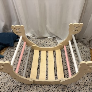 Birch Plywood Climbing Arch Rocker: Montessori Climber for Kids