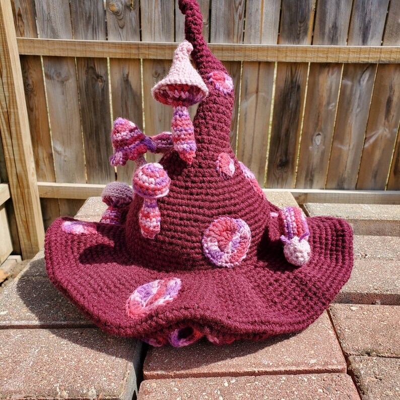 Twisted Toadstool Hat Crochet Mushroom Hat Witches Hat - Etsy