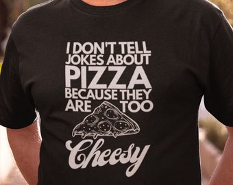 Cheesy Dad Wortspiele Grafik T-Shirt, lustiges Pizza Käse Wortspiel Shirt, Pizza Liebhaber Witz T-Shirt, Papa Geschenk von Frau, Papa Witze Shirt, lustiges käsiges Shirt